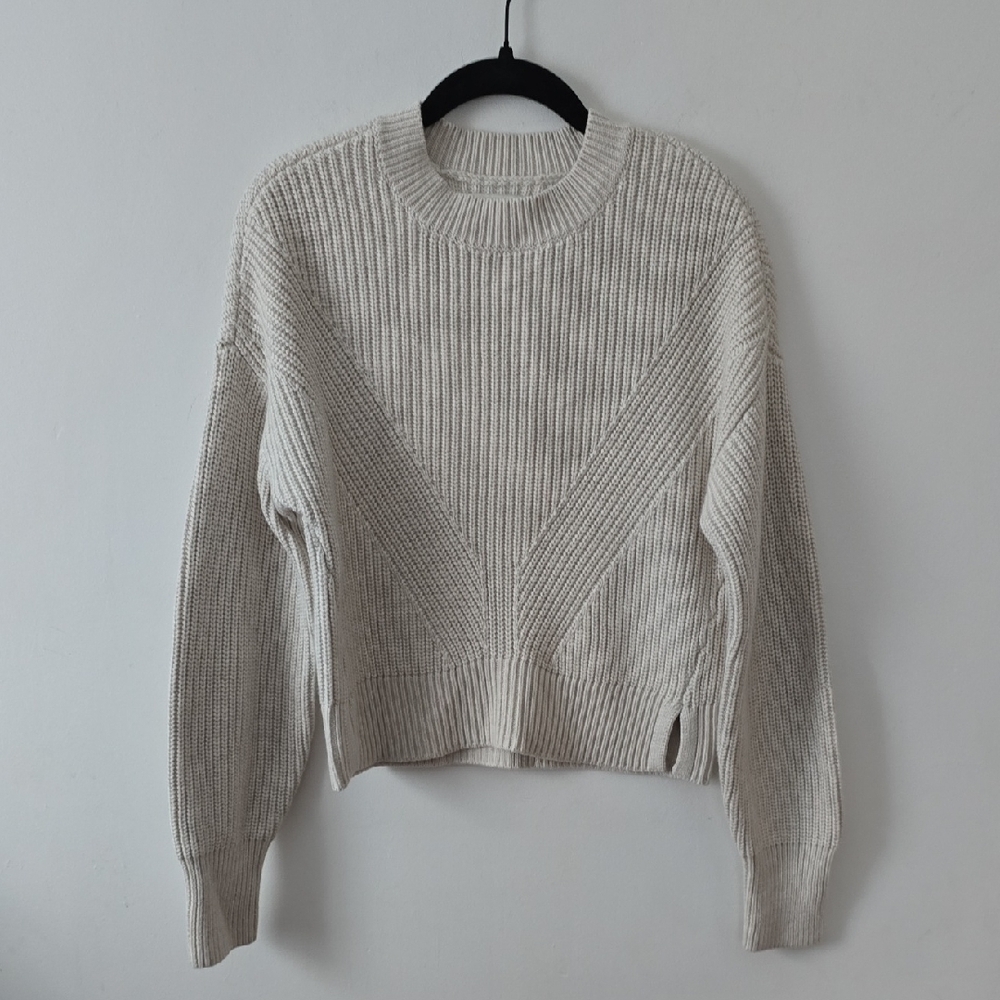 Abercrombie & Fitch Cream Crew Neck Sweater XS